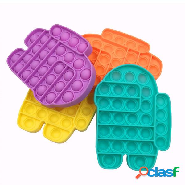 Nuovo multicolore Silicone Push Bubble Interazione
