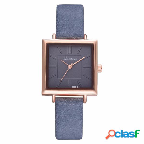 Orologio da polso al quarzo con cinturino in pelle da donna