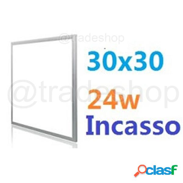 PANNELLO LED 30x30 LAMPADA PLAFONIERA INCASSO 30 x 30 LUCE
