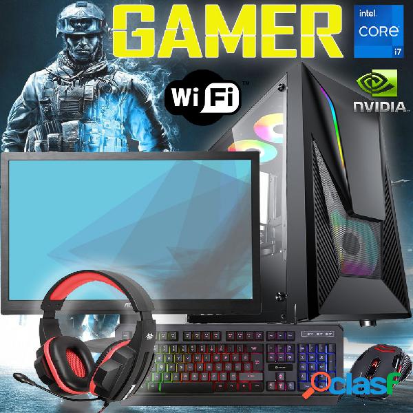 PC COMPUTER GAMING QUAD CORE i7 RAM 16GB SSD 480GB SCHEDA