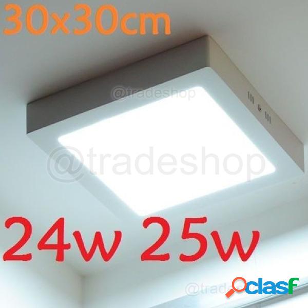PLAFONIERA LED TONDA O QUADRATA DA SUPERFICIE PANNELLO DA