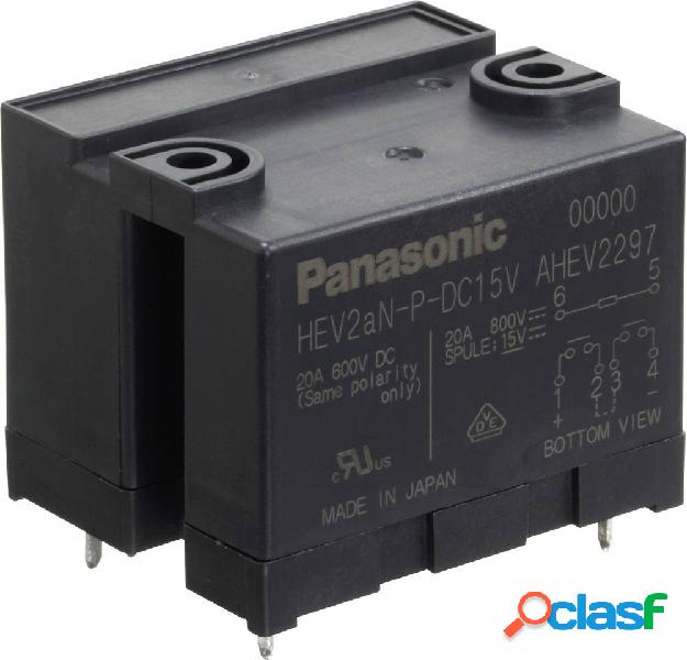 Panasonic HEV2AN-P-DC24V Relè per PCB 24 V/DC 20 A 2 NA 1