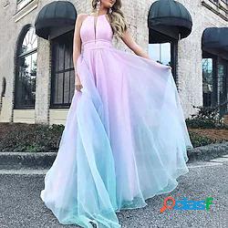 Per donna Abito linea A Vestito maxi Viola Senza maniche