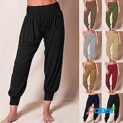 Per donna Pantaloni della tuta Tinta unica Sport Athleisure