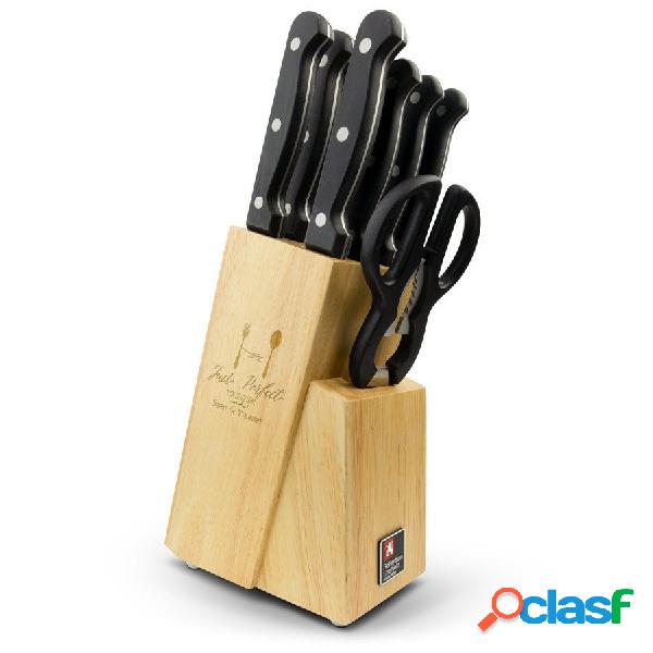 Portacoltelli in Legno Personalizzato (incluso set di