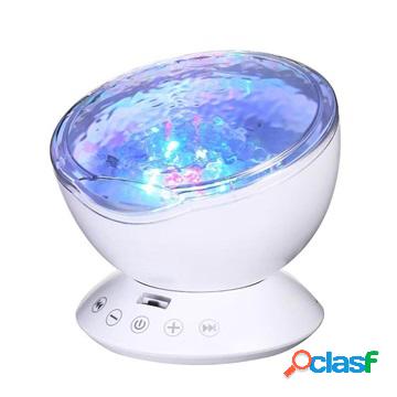 Proiettore Onda Delloceano con Luce Notturna Colorata LED e