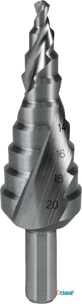 RUKO 101051E Punta a gradini 4 - 20 mm HSS Lunghezza totale