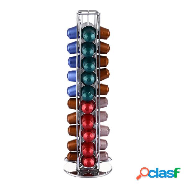 Rack girevole da 360 ° con supporto per torre per capsule