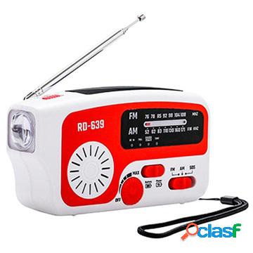 Radio di Emergenza Portatile con Manovella Multifunzionale