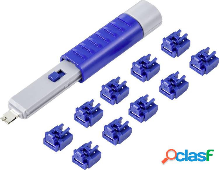 Renkforce Blocco porta RJ45 LAN RF-4695234 Kit da 10