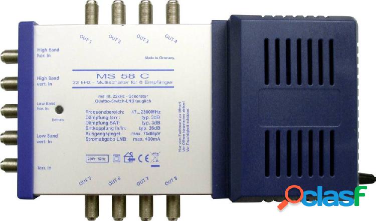 Renkforce MS58C SAT multiswitch Ingressi (Multiswitch): 5 (4