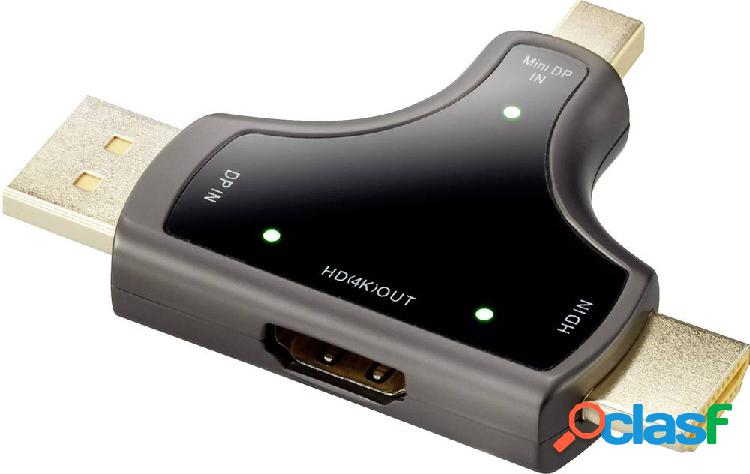 Renkforce RF-3846636 DisplayPort / HDMI Adattatore [3x Spina