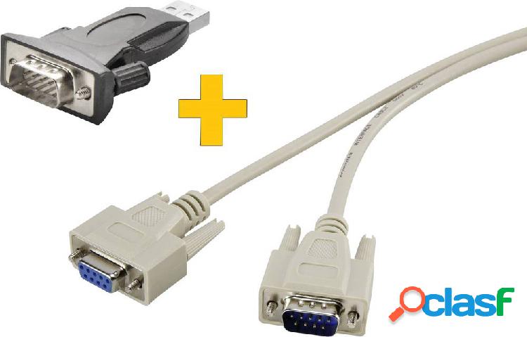 Renkforce USB 2.0, Seriale Cavo [1x Spina A USB 2.0 - 1x