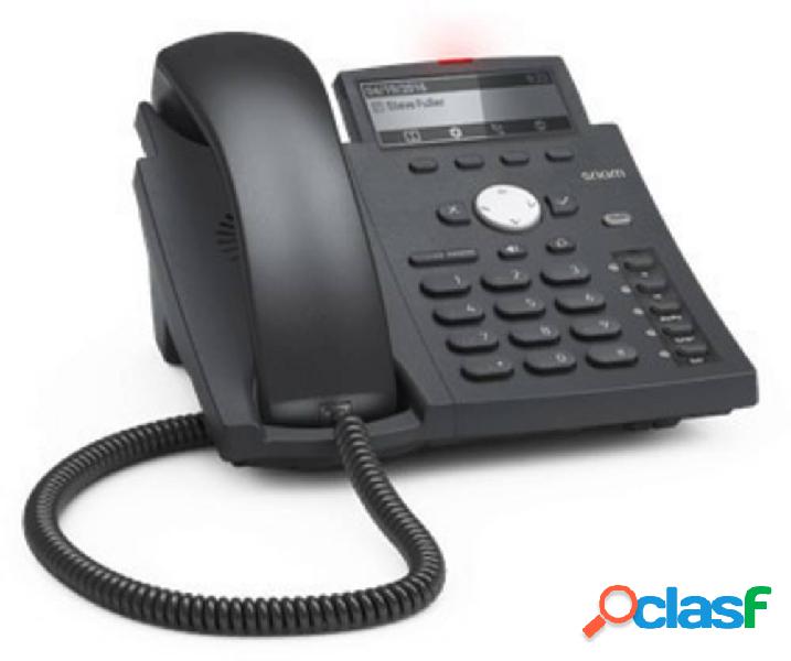 SNOM D315 Sistema telefonico VoIP Dispay grafico Nero