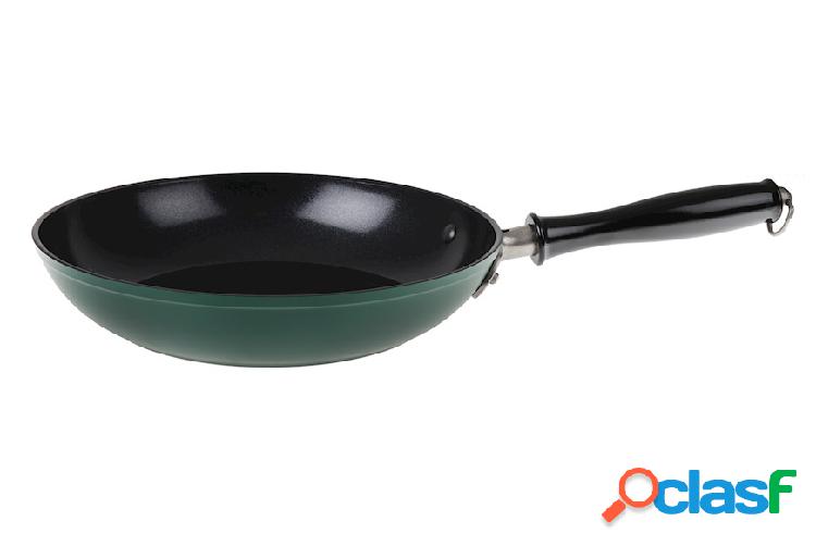 Sambonet Padella 1965 Vintage Quarzo antiaderente verde nero