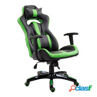 Sedia Gaming TIMBI, Con Cuscino Lombare e Cervicale, in