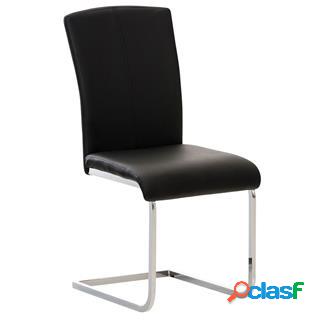 Sedia Ospiti FOSTER, Struttura Metallo Cromato, Imbottita,