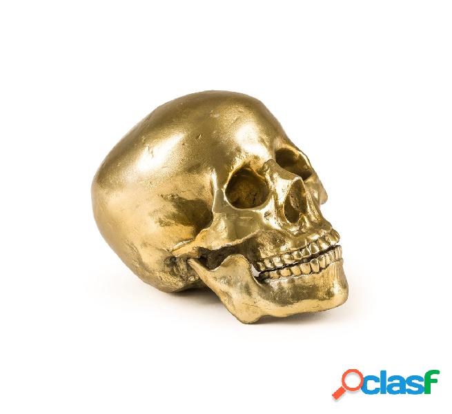 Seletti Wunderkammer - Human Skull - Metallo