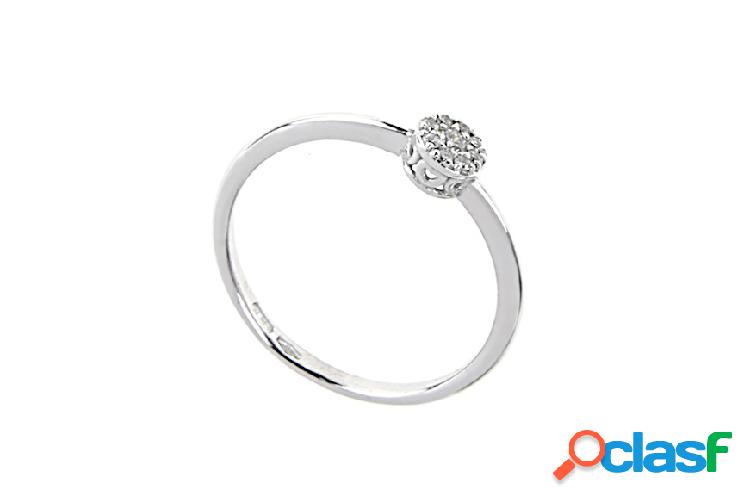 Selezione Zanolli Anello oro 750‰ con diamanti argento