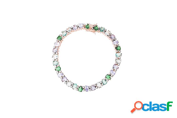 Selezione Zanolli Bracciale argento con cristalli multicolor