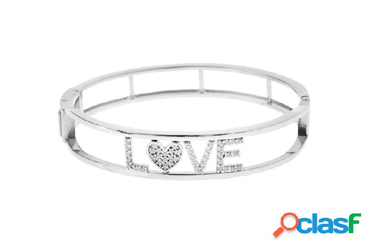 Selezione Zanolli Bracciale rigido My Name Is argento con