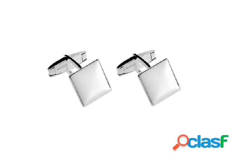 Selezione Zanolli Gemelli argento quadrati bombati argento