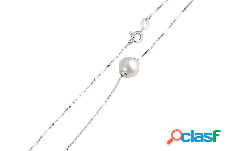 Selezione Zanolli Girocollo argento perla passante fresh