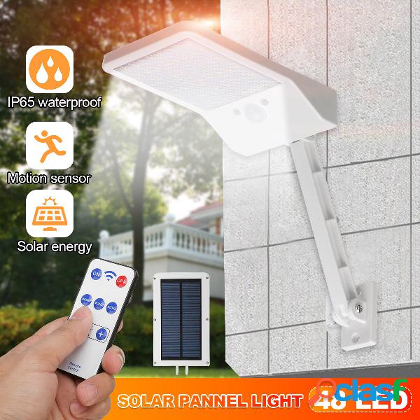 Sensore di movimento PIR Luminoso 48 LED solare Lampione da