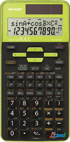 Sharp EL-531TG Calcolatrice per la scuola Verde Display