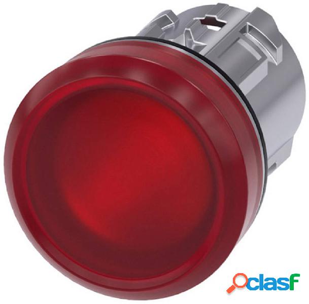 Siemens 3SU1051-6AA20-0AA0 Spia luminosa piatto Rosso 1 pz.