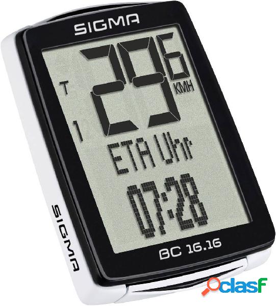 Sigma BC 16.16 Ciclocomputer trasmissione via cavo con
