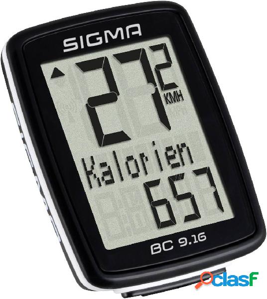 Sigma BC 9.16 Ciclocomputer trasmissione via cavo con