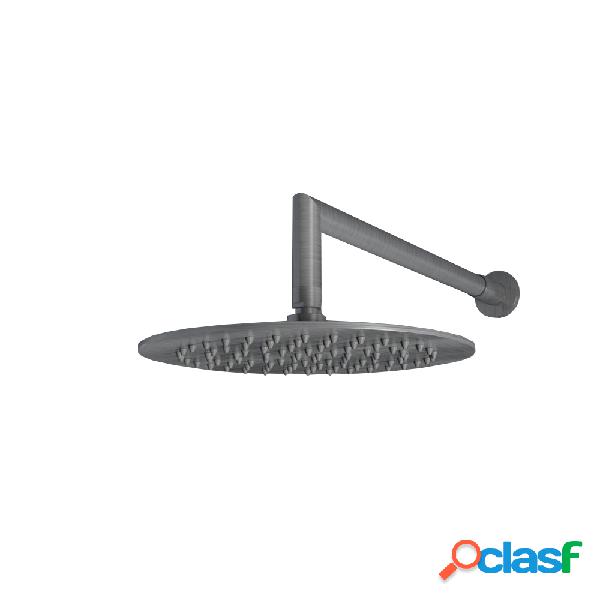 Soffione doccia tondo diametro 25 cm con braccio in acciaio