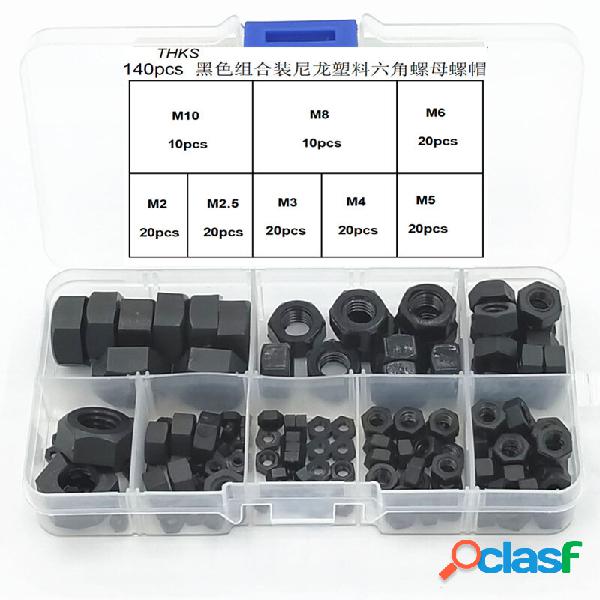 Suleve MXNH3 140Pcs Nylon Kit Assortimento Dadi Esagonali