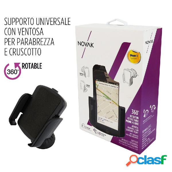 Supporto con ventosa 360° Rotation retractable phone holder