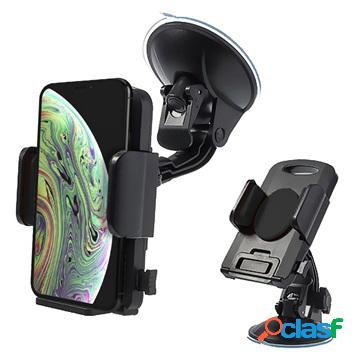 Supporto da Auto Universale per Smartphone / Tablet - Nero