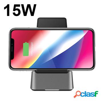 Supporto di Ricarica Qi Wireless Veloce Momax Q.Dock 3 UD15
