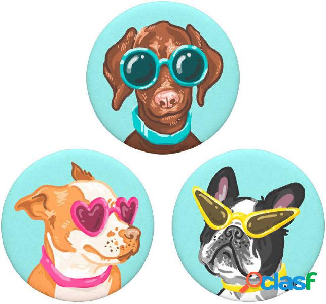 Supporto smartphone POPSOCKETS Posh Pups Multicolore