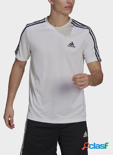 T-SHIRT AEROREADY DESIGNED TO MOVE SPORT 3-STRIPES