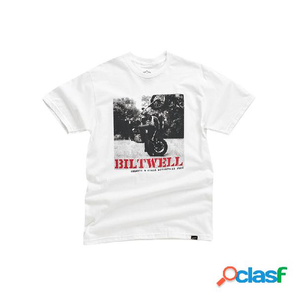 T-Shirt maniche corte Biltwell Not Dead bianco