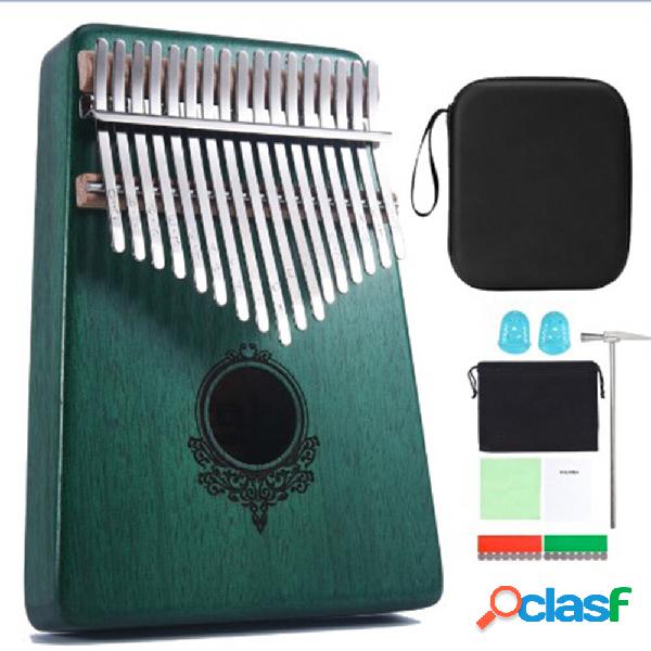 TREELF 17 Tasti Legno Kalimba Mogano Pollice Pianoforte Dito