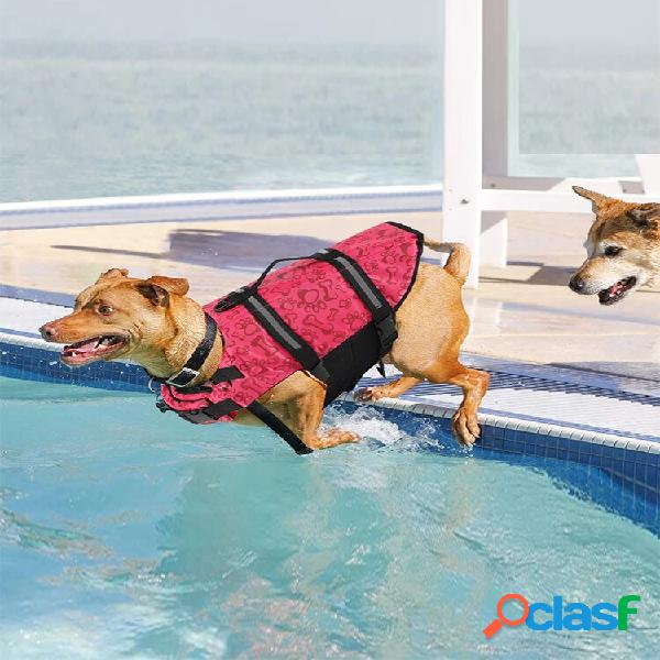 Taglia L Pet Dog Puppy Giubbotto di salvataggio Nuoto
