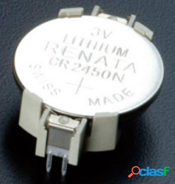 Takachi HU2450 Portabatteria a bottone 1x CR 2450, CR 2450N