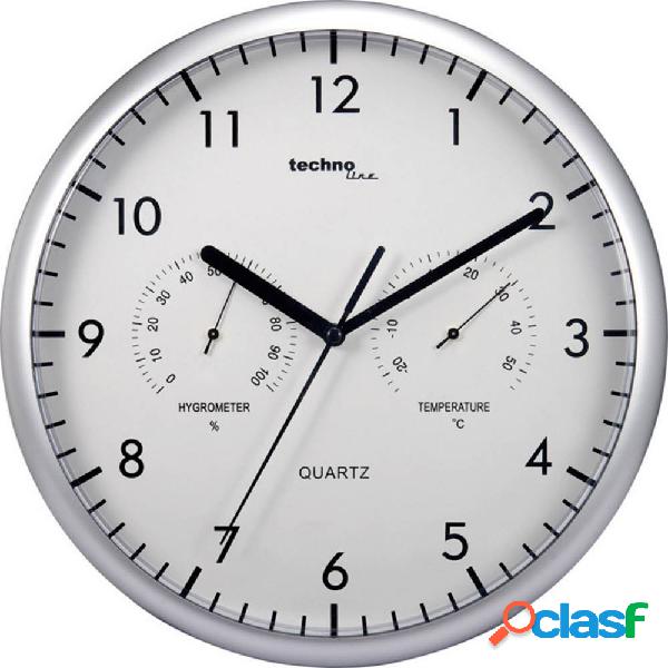 Techno Line WT 650 Quarzo Orologio da parete 26 cm Argento