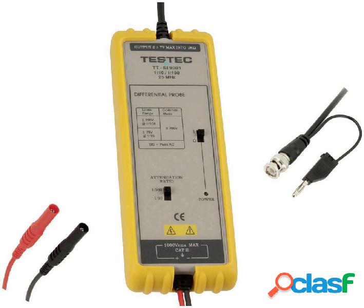 Testec TT-SI 9002 Sonda differenziale 25 MHz 20:1, 200:1