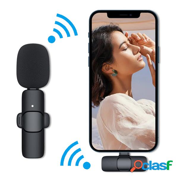 Tipo-C/interfaccia IOS Wireless Lavalier Microfono Microfono