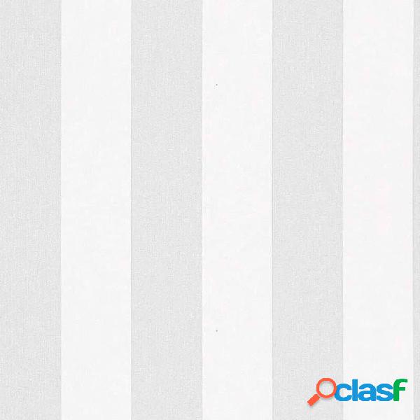 Topchic Carta da Parati Stripes Grigio Chiaro e Bianco