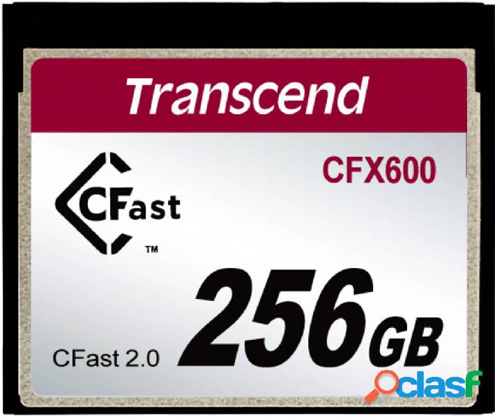 Transcend CFX600 Scheda CFast 2.0 MLC professionale 256 GB