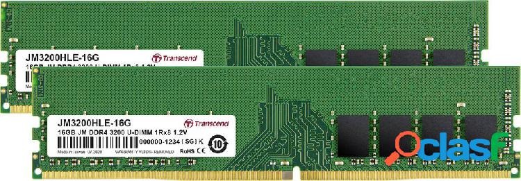 Transcend JM3200HLE-32GK Kit memoria PC Kit doppio dual