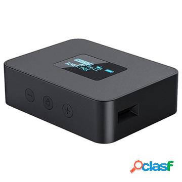 Trasmettitore audio Bluetooth 3 in 1 con schermo - Nero